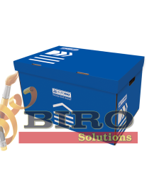 Container pentru arhivare, albastru, JOBMAX, 560x380x265 mm